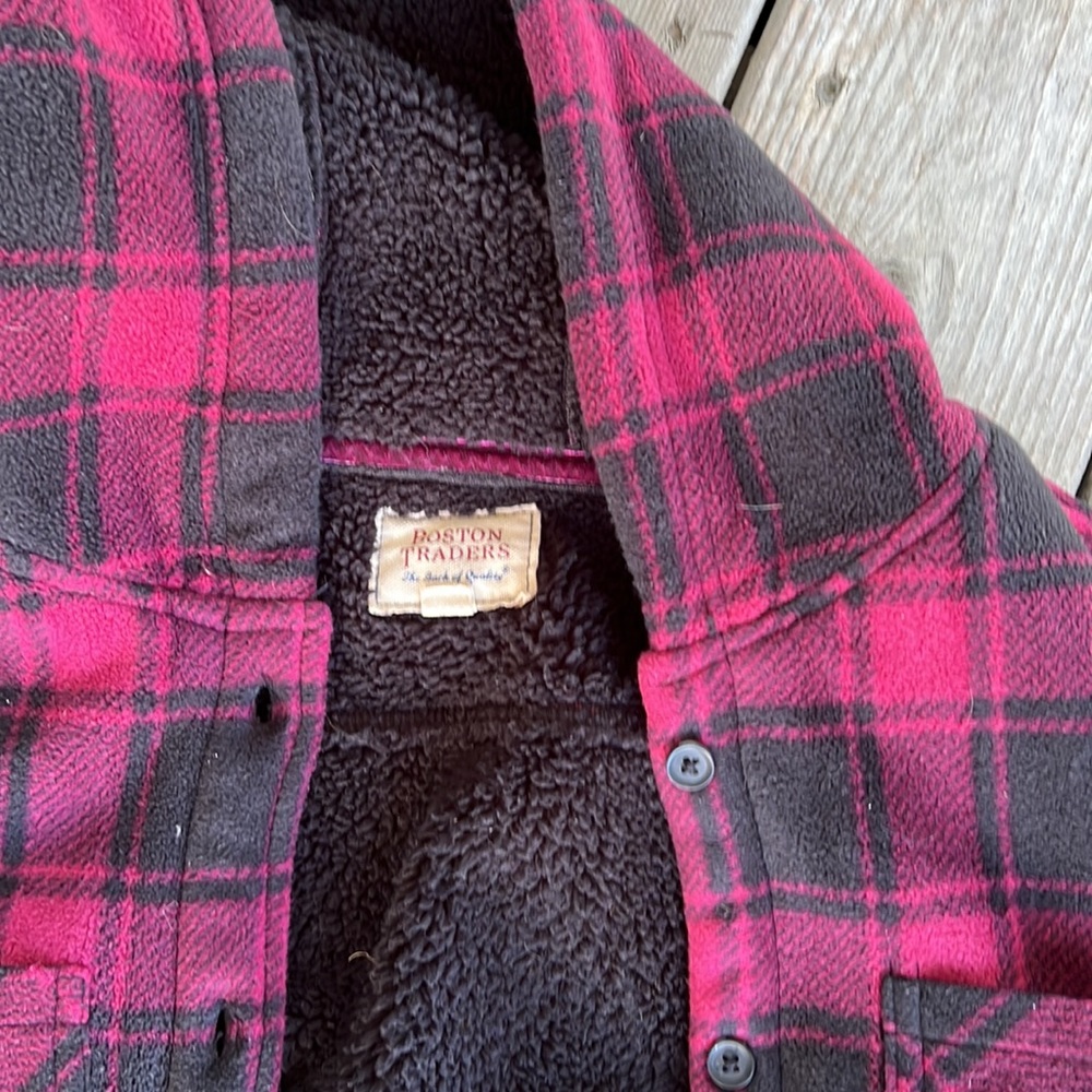 Boston Traders Pink and Black Plaid Women's Top - Picture 2 of 9
